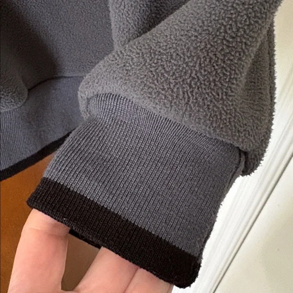 *Unisex Porsche Gray & Black Zippered Fleece Jacket Coat Sporty Cars Speed - Picture 9 of 15